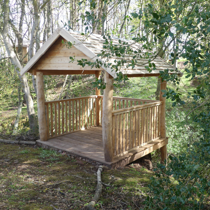 Woodland walk shelter structure